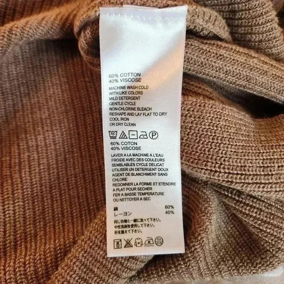 Tommy Bahama Sweater Pickford Ribbed Pullover Light Brown Size Small TW412369 - Picture 7 of 8